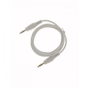 China White PVC External 3.5MM Aluminum Alloy Shell Male To Male Audio Cable More Durable Transmit Better Sound supplier