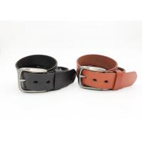 China Fashional Real Leather Studded Belt , Brown / Orange Metal Studded Belt on sale