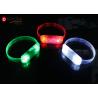 China Multi Color Blinking Flashing Reflective Armband Light Up Bracelets For Event Party wholesale