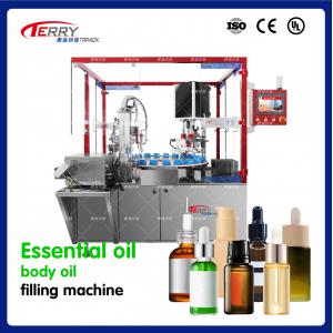 ISO9001 Squeeze Pump Filling 2 Head Essential Oil Bottle Filling Machine