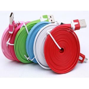 1M 3m data cable Noodle Flat USB 2.0 usb cable usb charging cables for iphone 5 6s plus S6