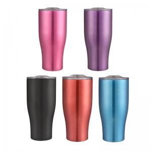 Wholesale 20 oz 30 OZ  Private Label Stainless Steel Insulated Double Wall Coffee Tumbler Cups Mugs With Lid