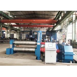 China 60mm Thickness Plate Bending Machine Hydraulic Symmetrical 3 Rolls PLC supplier