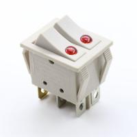 China Double Pole Control 6 Pin Dpdt Rocker Switch , Mushroom Push Button Switch on sale