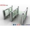 China Smart Electronic Flap Waist Height Turnstiles RFID Security Gate For Pedestrian Control wholesale