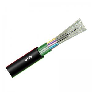 Loose Tube Stranded GYTS Outdoor Aerial and Duct 48 Core Single Mode Fiber Optic Cable