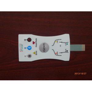 Light Weight White Graphic Overlay Membrane Switch With Touch Screen Panel