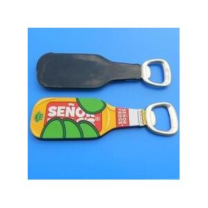 China Custom  SENOR FROGS 3d Soft PVC Bottle Shaped Bottle Opener For Company Anniversary Gifts supplier