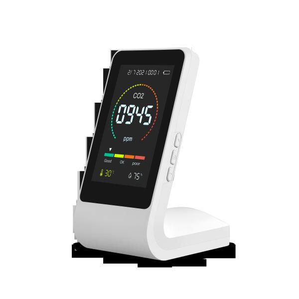 Infrared Carbon Dioxide Detector Indoor And Outdoor Temperature Detection CO2 Three-In-One Air Detector