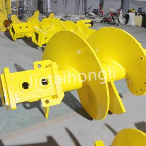 Foundation Rotary Auger Bucket Carbon Steel For Piling Rig / Drilling Rig