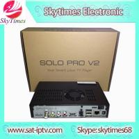 China HD Mpeg4 Digital FTA DVB-S2 National chip Satellite receiver / Set top box model Solo Pro on sale