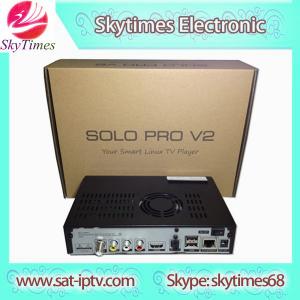 China solo pro HD digi satellite receiver tv box BCM7358 DVB-S2 tuner Enigma 2 Linux PVR sharing supplier