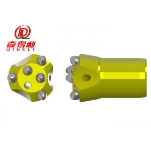 China Air Leg Rock Taper Button Bit , 5 Pcs 32mm - 42mm H Thread Rock Drill Bits supplier