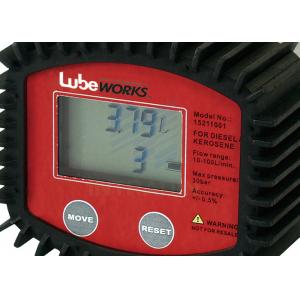 High Accuracy 30 Liter Digital Oil Meter With Low Battery Indicator / Liquid Flowmeter