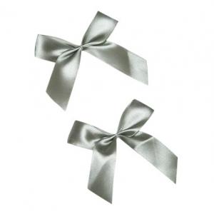 High End Glitter Decorative SGS 2 Inch Personalized Satin Ribbon Gift Bows For Gift Box