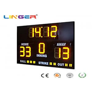 Athletic Digital Baseball Scoreboard , Baseball Electronic Scoreboard Outdoor Type