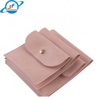 China SF custom pink jewelry pouch pu fabric bracelet bag Necklace earrings jewelry bag on sale