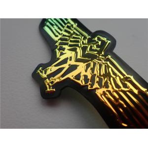 China Non Toxic Mirror TPU 1.0cm Custom Clothing Patches supplier