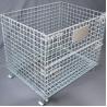 China Alambre apilable plegable galvanizado resistente Mesh Storage Cages wholesale