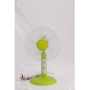Fast Cooling AC DC Table Fan / Solar Table Fan With Battery Long Life