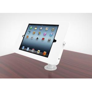 China Adjustable Goose Neck Ipad Kiosk Stand Metal Desk Mounted Enclosure Powder Coated Finish supplier