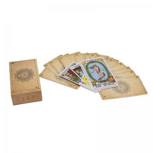 Custom Printed Mini Tarot Cards With Guidebook Varnish Surface