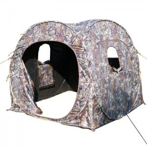 190T Polyester Quick Open Hunting Tents With 1 - 2 Doors Single Layer Structure