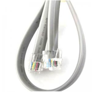 RJ45 RJ12 CAT6 UTP Cable for Telephone Handset Coiled Wire Harness in Custom Length