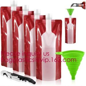China Malote plástico reusável portátil da garrafa de vinho do saco dobrável do vinho, saco de empacotamento feito sob encomenda do pvc da garrafa de vinho, vodca, vinho, espírito supplier
