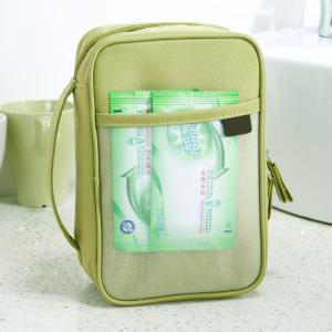 China Wholesale Multi-Functional Square Green Hanging Bag Makeup Cosmetic Bag supplier