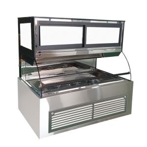 Stainless Steel Bakery Glass Showcase , Display Refrigerated Cabinet For Supermarkets