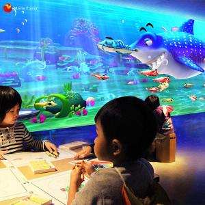 China Indoor Playground Kids VR Gaming Interactive 3d Floor Projector Game supplier