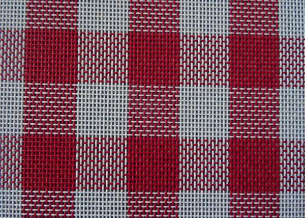 Supply grid in red white blue color outdoor PVC mesh fabric for beach chair