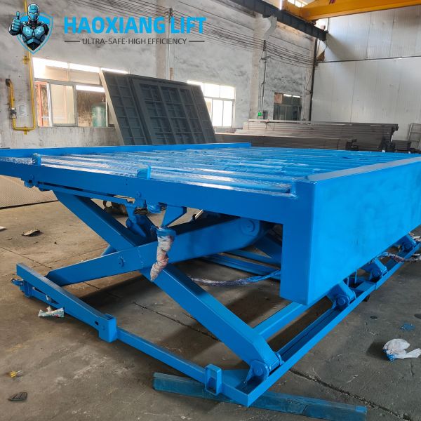 Unmovable Hydraulic Scissor Lift with Rollers – 1T-10T, stable, roller-eases loading/unloading, easy operation, durable steel, factory-perfect