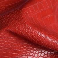 China Crocodile Embossed PVC Handbag Decorative Jewelry Box Packaging PVC Faux Leather Fabric on sale