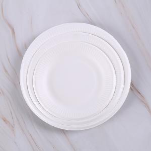 China Lightweight Restaurant Disposable Sugarcane Pulp Plates Convenient wholesale