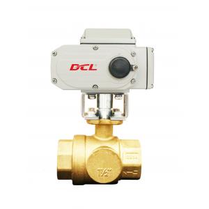 China PTFE Seat 1/4 Inch Electric Actuated Brass Ball Valve supplier