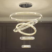 China D20cm E14 Luxury Modern Crystal Pendant Light Ring Chandelier on sale