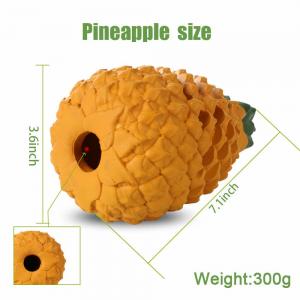 China Pineapple Dog Tough Chew Toys , Food Grade Indestructible Dog Toys For Aggressive Chewers supplier