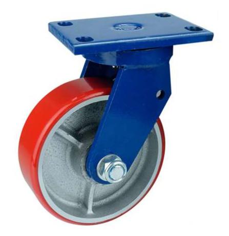 Iron Caster PU Wheels Super Heavy Duty Swivel Casters 1500kgs 1.5tons