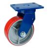 Iron Caster PU Wheels Super Heavy Duty Swivel Casters 1500kgs 1.5tons