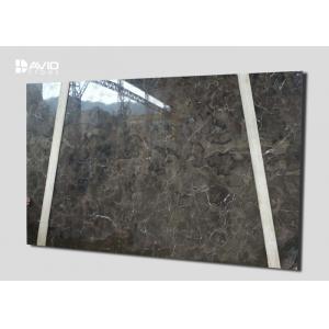 China Dark Emperador Marble Natural Stone Slabs Polished 18mm Thickness Non Porous supplier