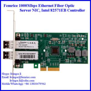 1000Mbps Ethernet Dual Port Server Network Card, SFP*2 Slot, PCI Express x4, LC Fiber