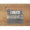 Stainless Steel Rings Chainmail Scrubber, Chain Mail Cast Iron Cleaner, Chain