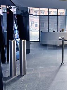 Cylinder swing gate with logo etching customization
