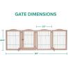China Puerta para perros de madera sostenible con puerta de paseo de alta cantidad y diseño plegable wholesale