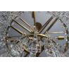 China Customized Tiered Round Chandelier 152cm Crystal Chandelier With Brass Finish wholesale