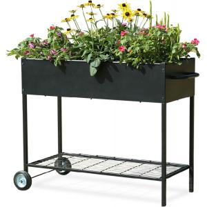 Standing Raised Garden Beds Heavy Duty Outdoor Planter Box for Functional Gardens