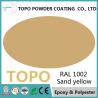 RAL 1002 Sand Yellow Pure Epoxy Powder Coating For Metallic Trash Bin Surface