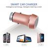 China 12V 3.1A Aluminium Alloy dual port usb cell phone smart car charger with rohs certificate for Smart Phone Tablets wholesale